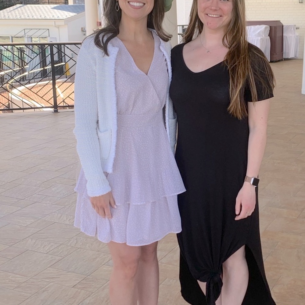 Long sleeve wrap dress